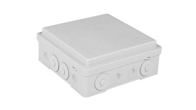 Puszka Naścienna Przyłączeniowa 130X52x130 Mm, Z 4 Dławnicami, Ip54, Odporna...