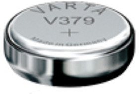 Silver oxide-button cell, SR63, 1.55 V, 14 mAh, 00379 101 111