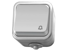 DELFINA Wyłącznik zwierny przycisk "dzwonek" biały ŁNH-6D/00 OSPEL