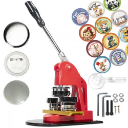 Maszyna do przypinek, buttonów PREMIUM 58 mm, prasa metalowa DCMA-NEW