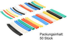 86279 Heat shrink tube set 50 pieces assorted colours