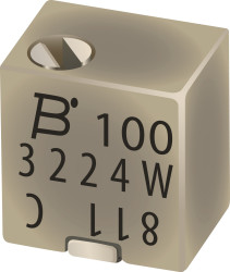 Potencjometr dostrojczy SMD 0.25W 12 -zwoje Regulacja boczna