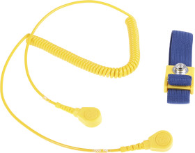 Opaska antystatyczna na nadgarstek z przewodem Opaska uziemiająca ESD na nadgarstek plus przewód EN61340-5 Tak RS PRO