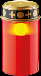 60335 LED grave light red with flickering flame