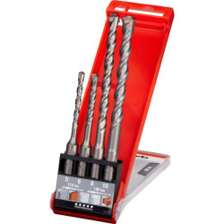 kwb 240500 Hammer Drill Bit set SDS-Plus 4-piece self-centering