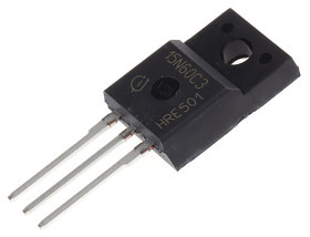 MOSFET N-kanałowy 15 A TO-220 FP 650 V Pojedynczy 34 W 280 miliomów