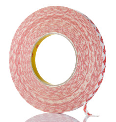 Taśma dwustronna szerokość: 12mm 3M grubość: 0.202mm Taśma klejąca z tworzywa sztucznego Przezroczysty PP