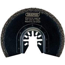 Draper 70469 Oscillating Multi-Tool Diamond Coated Cutting Blade, 88mm