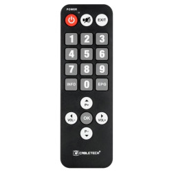 Pilot do tunera DVB-T dla seniora, duże przyciski, uniwersalny