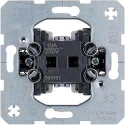 Łącznik 1-klawiszowy przyc., 1 zestyk zwierny, 1 zestyk rozwierny