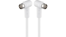 Kabel Przyłączeniowy Sat Kątowy, Szybkozłączka F, Podwójne Ekranowanie -...