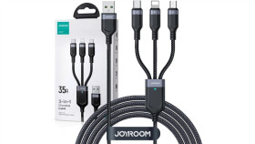Kabel 3W1 Usb-A / Usb-C Micro-Usb Lightning Joyroom S-1T3018a18 30Cm 3.5A W...