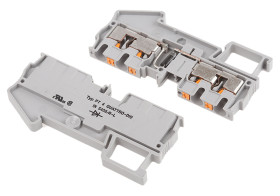 Część do listwy zaciskowej Phoenix Contact poziomy: Pojedynczy 24 → 10AWGWciskane PT 4-QUATTRO-DIO 1N 5408/R-L