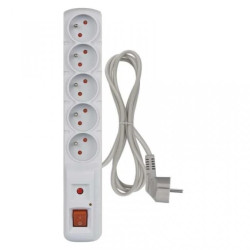 Listwa przeciwprzepięciowa EMOS (Acar) F5 5 gniazd 1,5m szar EMOS P53873