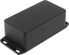 Aluminum die cast enclosure, (L x W x H) 112 x 60 x 42 mm, black (RAL 9005), IP54, 1590BSFLBK