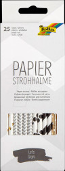12597 Paper straws, 25 pieces, 20 cm, Lets Glam