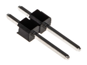 Złącze szpilkowe 2-pinowe raster: 2.54 mm Prosty 1-rzędowe RS PRO Otwór przelotowy 650 V Bez osłony