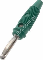 VQ 20 GN Wtyk izolowany 4mm spręż., przyłącze przykręcane, 16A, zielony, Hirschmann, 930058104, VQ20GN