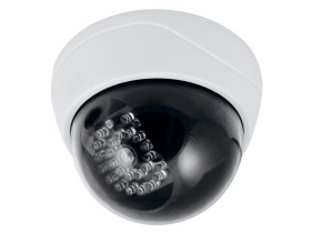 Atrapa kamery "EURA" AK-08B3 kopułkowa wewnętrzna biała czujnik zmierzchowy B31B108 EURA-TECH