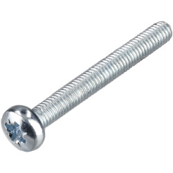 R-TECH 337039 Pozi Pan Head Machine Screws BZP M3 25mm - Pack Of 100