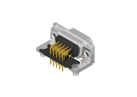 Złącze D-Sub 15-pinowe Żeński Kątowy Montaż gwintowany