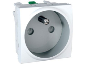 UNICA Gniazdo pojedyncze z uziemieniem bez ramki białe MGU3.059.18 SCHNEIDER ELECTRIC