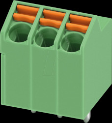 1752117 PCB terminal block, 3-pole, RM: 3.5 mm, 0.2 - 1.5 mm²