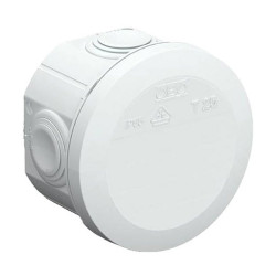 OBO Bettermann 2007029 Junction Box &#xD8;80x51mm Thermoplastic 4xM25 Seals