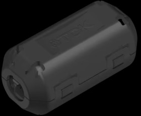 Folding ferrite, cable Ø 3-5 mm, (L x W x H) 25 x 11.2 x 12.8 mm, ZCAT1325-0530A-BK