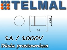 Dioda prostownicza 1A 1000V 1N4007 SMD SOD87