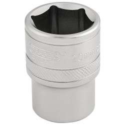 Draper Expert 16610 1/2&quot; Sq. Dr. 6 Point Metric Socket (20mm)