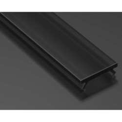 Profil LED - Klosz Czarny Slim 2,02m PMMA Do Profili X, Wąski