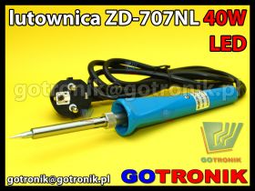 Lutownica 40W z podświetleniem LED ZD-707NL