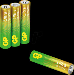 GPPCA24AU644 Ultra, alkaline battery, AAA (Micro), pack of 4