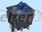 Przeł. kołys. podśw. 2xON-OFF 12V niebieski
