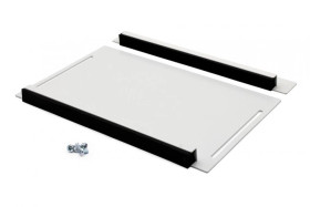 Przesuwny panel z gumowymi krawędziami do wprowadzania kabli szary do szaf stojących 19 cali Hyper Pro DN-DGR-CME-G