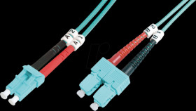 DK-2532-03/3 Fiber Optic Multimode Patch Cord, OM 3, LC / SC