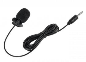 MIKROFON Z KLIPEM NA KABLU J3,5MM 2M