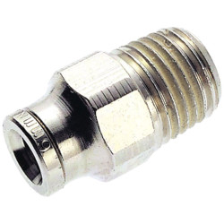 Norgren Pneufit 101250418 Straight Adaptor 4mm Hose O/D to R1/8 BSP Taper