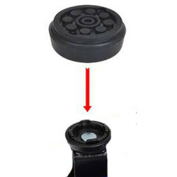 IWH120074 Rubber Cover Jack 39mm 2To Black Durable Lifting Tool