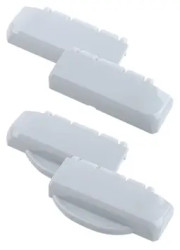 Hinge, ABS, (L x W x H) 100 x 27 x 48.3 mm, light gray, for B 233012/B 273612, 96930005