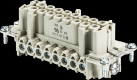 70.300.1640.0 revos BASIC inserts, socket, 16 + PE, with wire protection