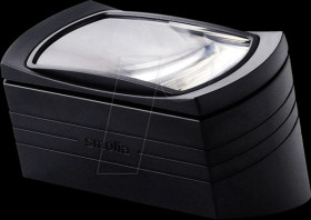 3R-SLC-SW Reading magnifier smolia wide-LC, LED, 87 x 47 mm, 2.0x, black
