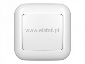 Przeł. pojedynczy podtynkowy 1-bieg. podśw. biały