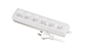 Przedłużacz 6-Gniazd B/U 10A 5M /Omy 2X1/ Biały Ps-660 T-105860