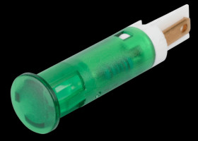 QS81XXG24 Indicator LED, 24 V DC, 8 mm, FASTON, green