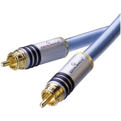 Oehlbach 13205 RCA Audio Cable 1.75m Blue Gold Plated Connectors XXL Series 2