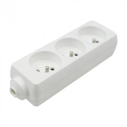 Listwa zasilająca 3 gniazda z/u BIAŁA