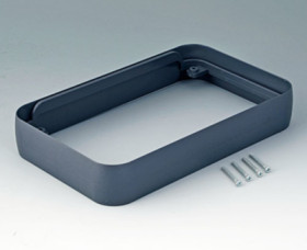 Intermediate ring, ABS, (L x W x H) 96 x 154 x 26 mm, lava, for enclosure, A9153018