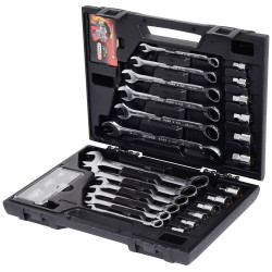 KS Tools 503.4960 Gearplus Ringstop Reversing Combi Ratcheting Spanner Set 30pc